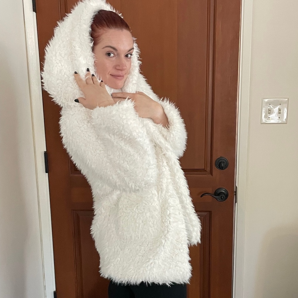 Faux Fur Hooded Jacket